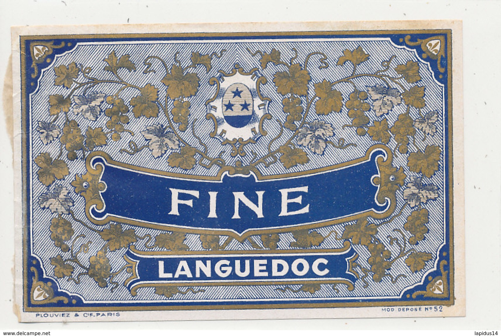 AN 468 / ETIQUETTE     FINE  LANGUEDOC - Other & Unclassified