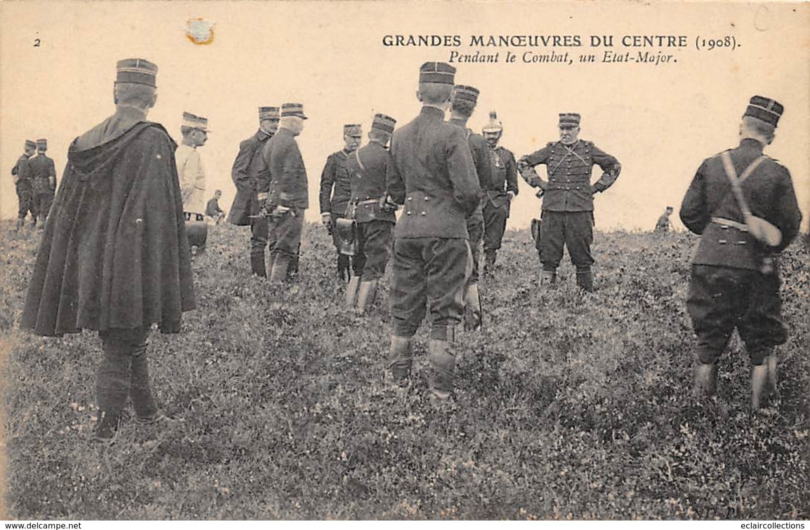 Alentours D'Ecuillé Et Valençay 36  Grandes Manœuvres Du Centre 1908  Etat Major   (voir Scan) - Sonstige & Ohne Zuordnung