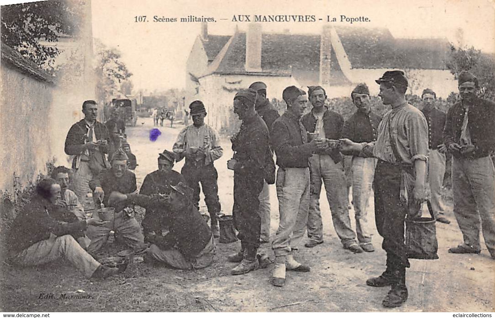 Divers Militaria            36              Aux Manœuvres .La Popote   (voir Scan) - Sonstige & Ohne Zuordnung