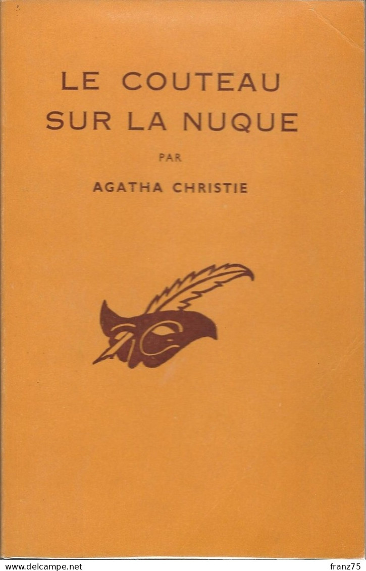 Le Couteau Sur La Nuque-Agatha CHRISTIE-Le Masque 1961--TBE - Le Masque