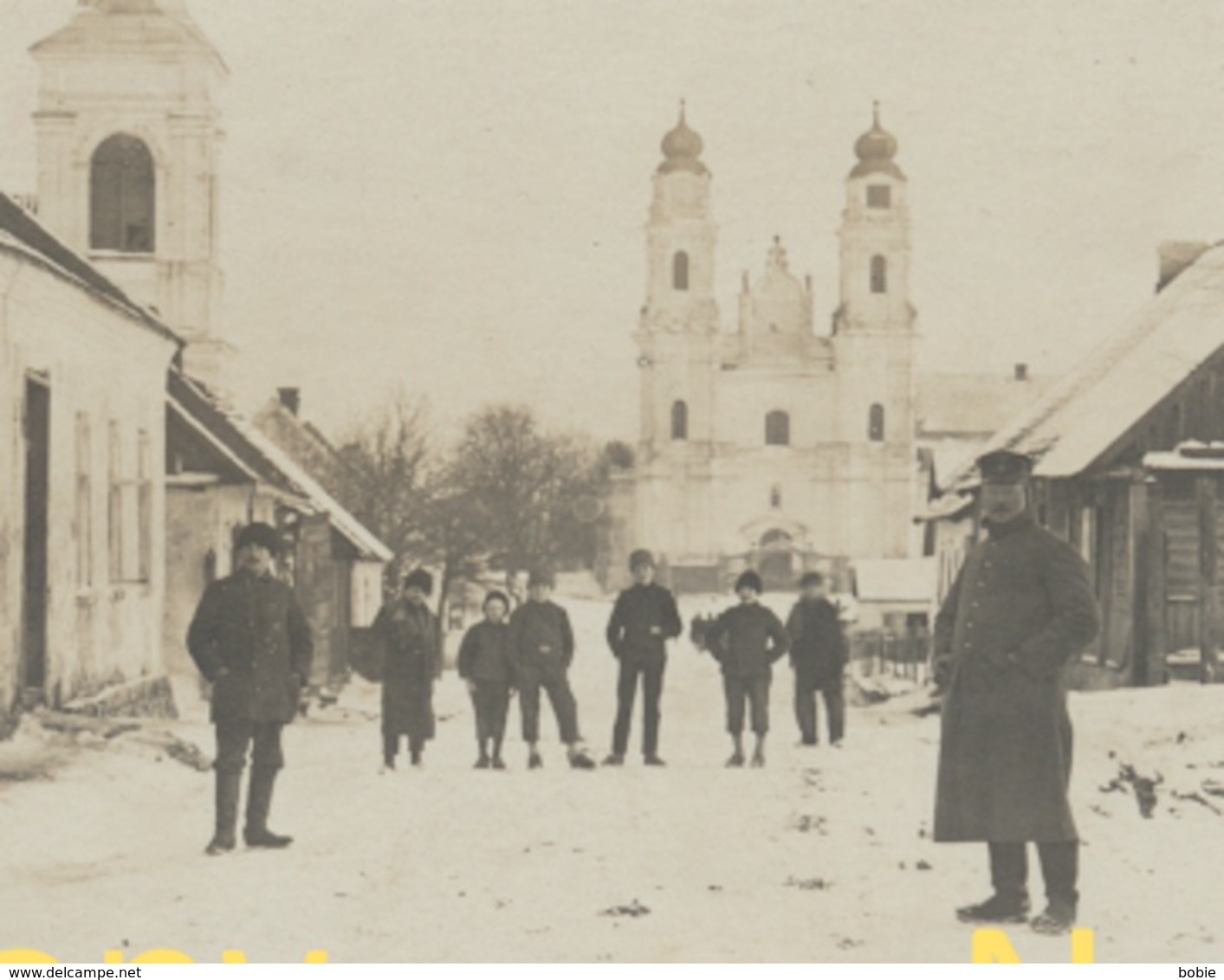 Wirballen = Virbalis Lituanie Lietuva Baltikum : Foto Karte Strasse Mit Russische Und Evang. Kirche - Krieg 1914 - 1918 - Lituanie