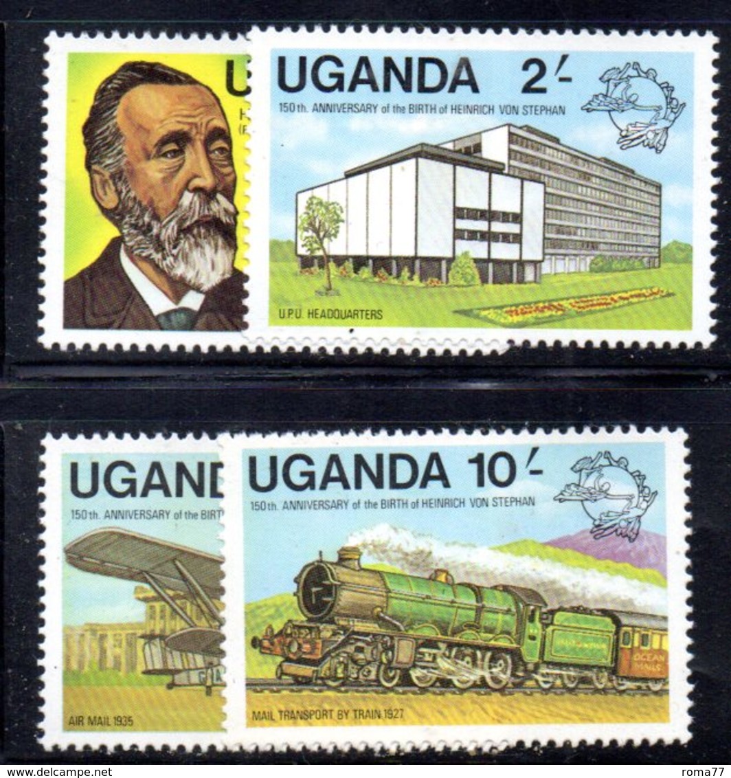 APR1497 - UGANDA OUGANDA 1981 ,  Yvert  N. 254/257  *** (2380A) . Upu - Uganda (1962-...)