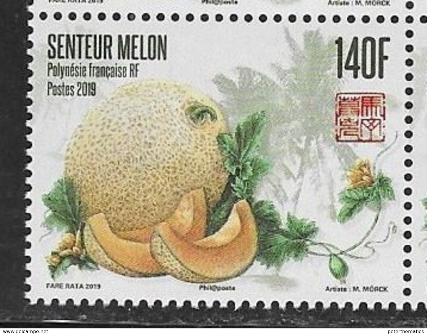 FRENCH POLYNESIA, 2019, MNH, FRUIT, MELONS, 1v - Fruits