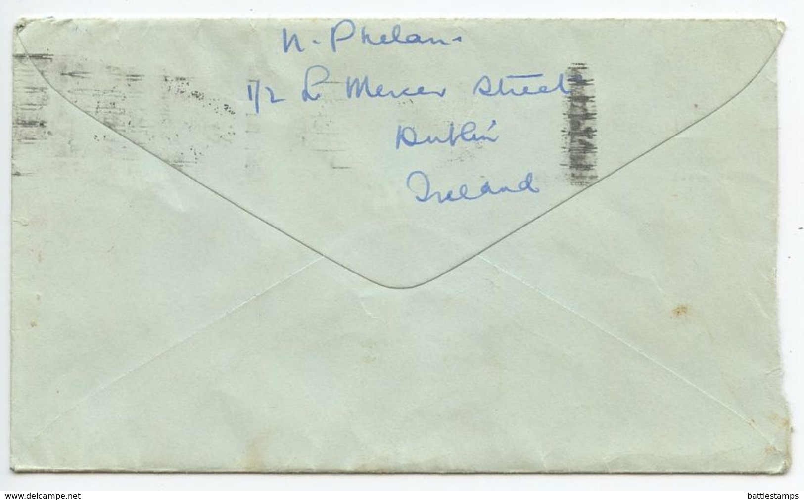 Ireland 1962 Cover Dublin To New York, Scott 184 Europa - Briefe U. Dokumente