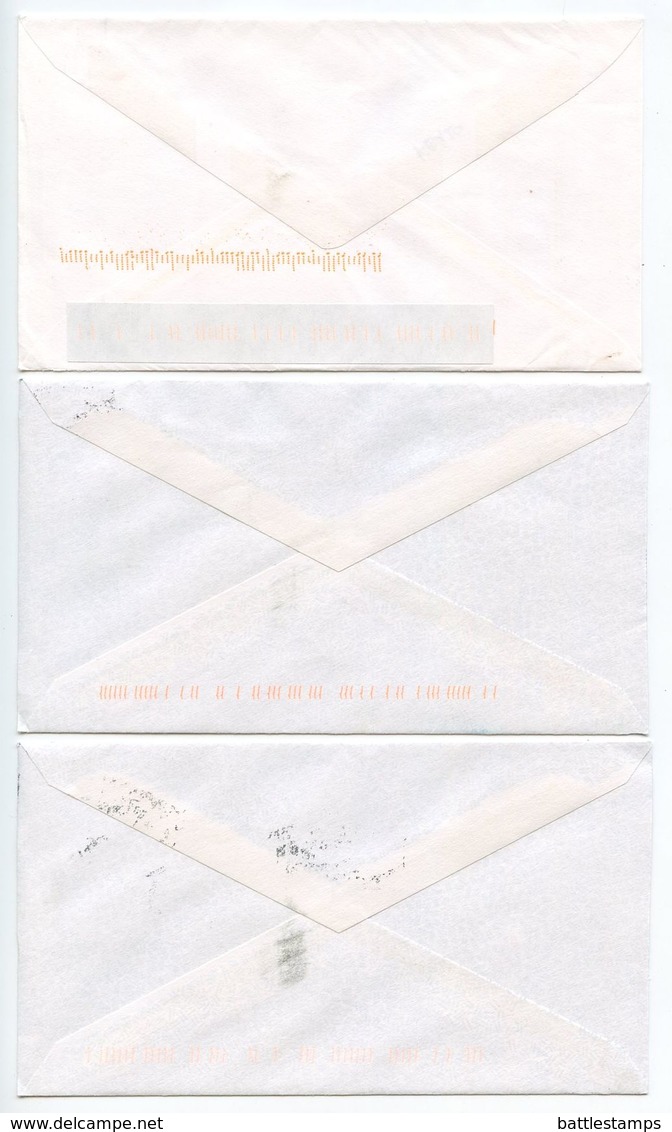 Isle Of Man 2000‘s 3 Airmail Covers Douglas To Franklin Michigan - K8YTO - Isle Of Man