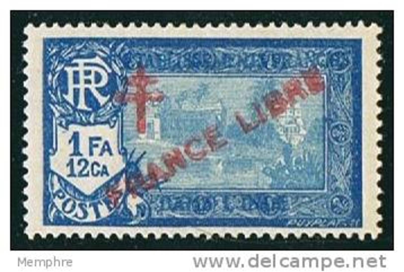 INDE ßurcharge »Croix De Lorraine Et FRANCE LIBRE»  Maury  211 II ** - Unused Stamps