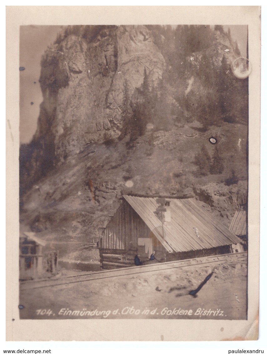 Romania Bukowina FOTO Bistrita Siret Raul Bistrita Cale Ferata Goldene Bistritz Cabana Mountain 11.6 X 8.9 Cm - Roumanie