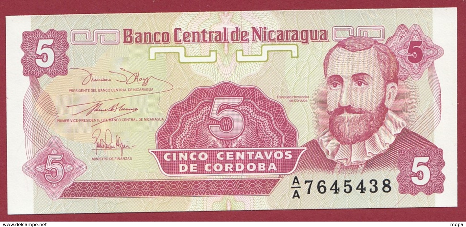 Nicaragua -5 Centavos 1991 -UNC (NEUF) - Nicaragua