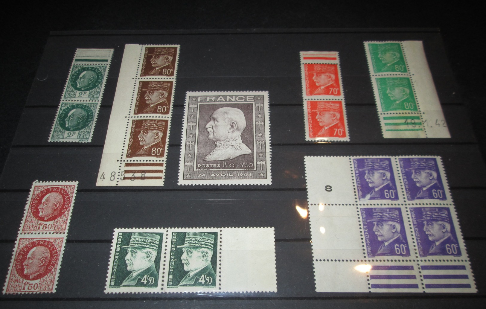 France 1941/42/44 Neuf** N° 518, 517, 509, 510, 513, 512, 523, 606 Lot De Pétain - Fogli Completi