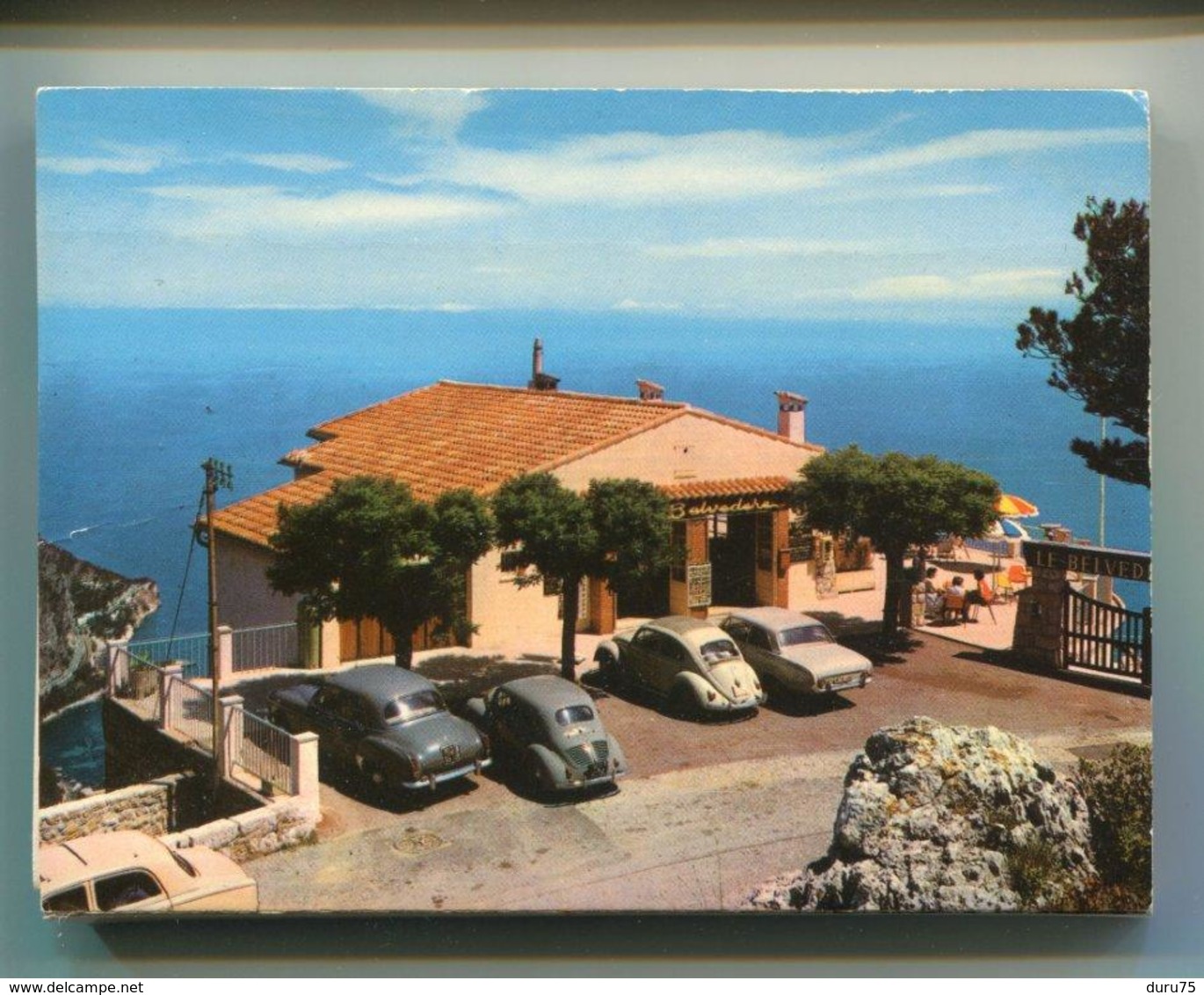 Côte D'Azur Excursion Grande Corniche - Carnet Dépliant 14 Photos Couleur 7,5 X 10,5 ( Une 4 CV Renault . Volkswagen ) - Places