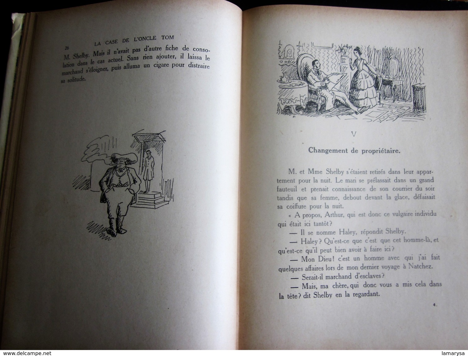 1932 La Case de L'Oncle TOM Ancien Livre Album éducatif Français Mme Beecher Stowe Illustration Pierre Noury Flamarion