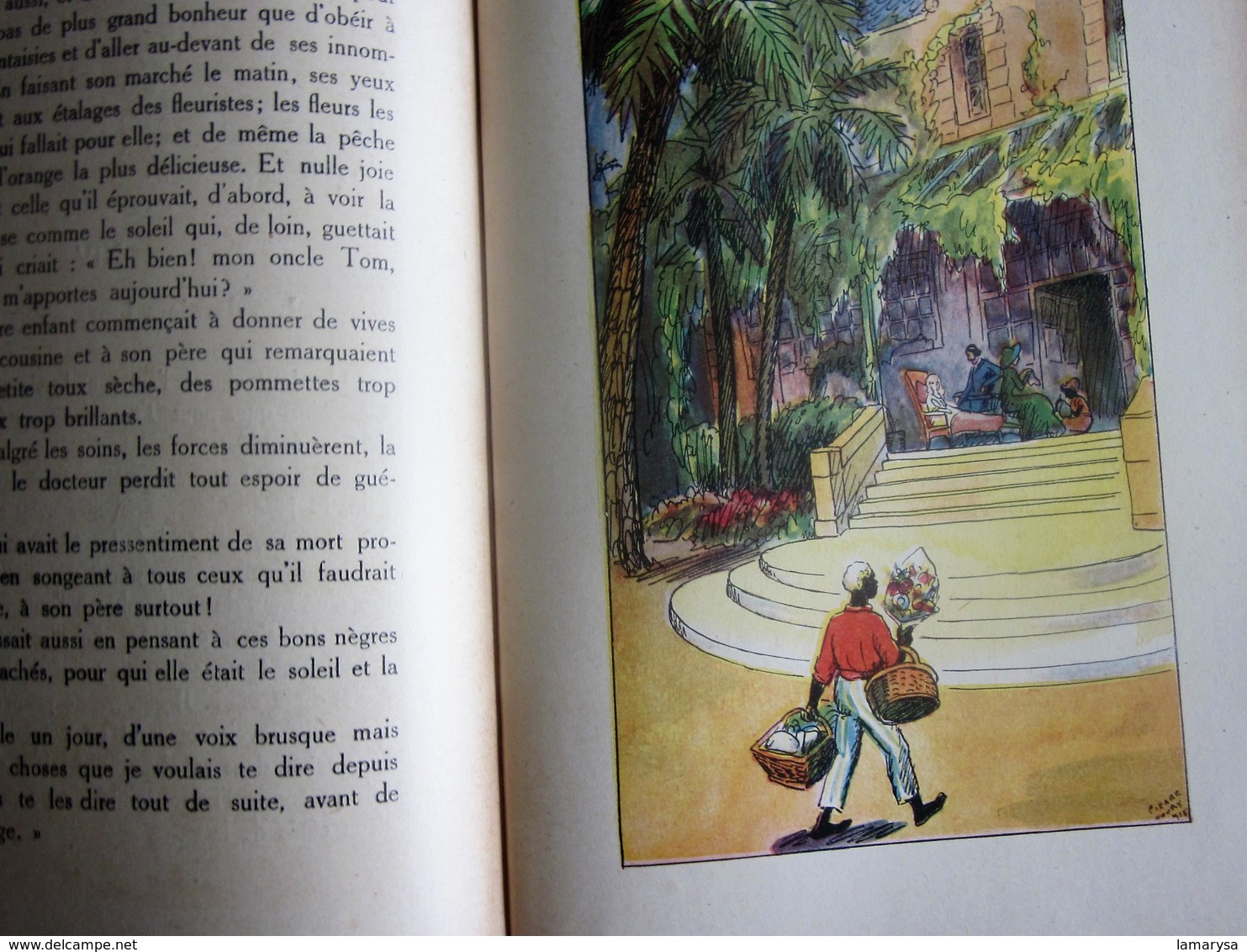 1932 La Case de L'Oncle TOM Ancien Livre Album éducatif Français Mme Beecher Stowe Illustration Pierre Noury Flamarion