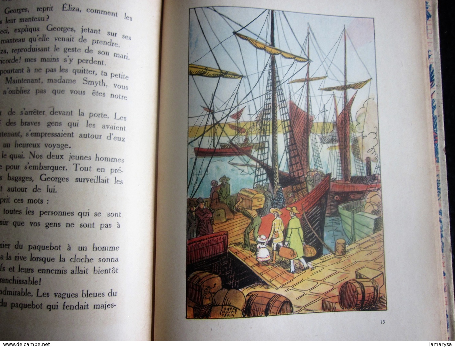 1932 La Case de L'Oncle TOM Ancien Livre Album éducatif Français Mme Beecher Stowe Illustration Pierre Noury Flamarion