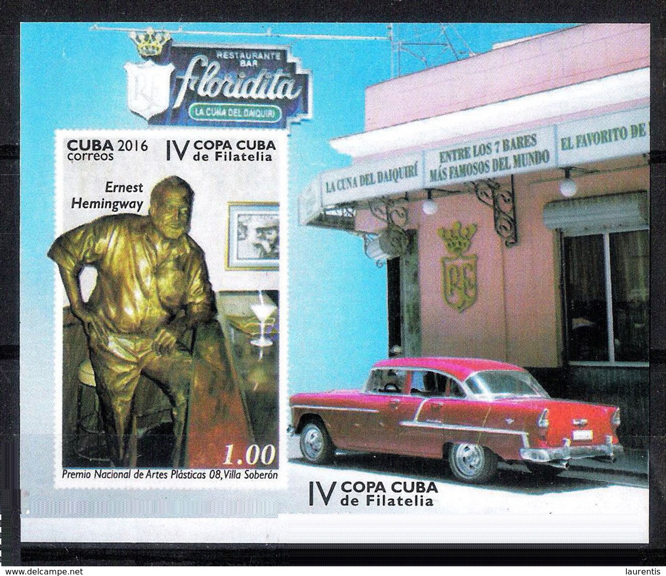 7039  Hemingway - Chevrolet - Bars  - 2016 - MNH - Cb - 1,95 - Escritores