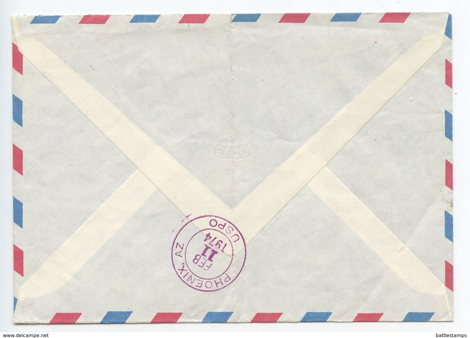 Switzerland 1974 Registered Airmail Cover Riesbach, Zürich To Phoenix, Arizona - Covers & Documents