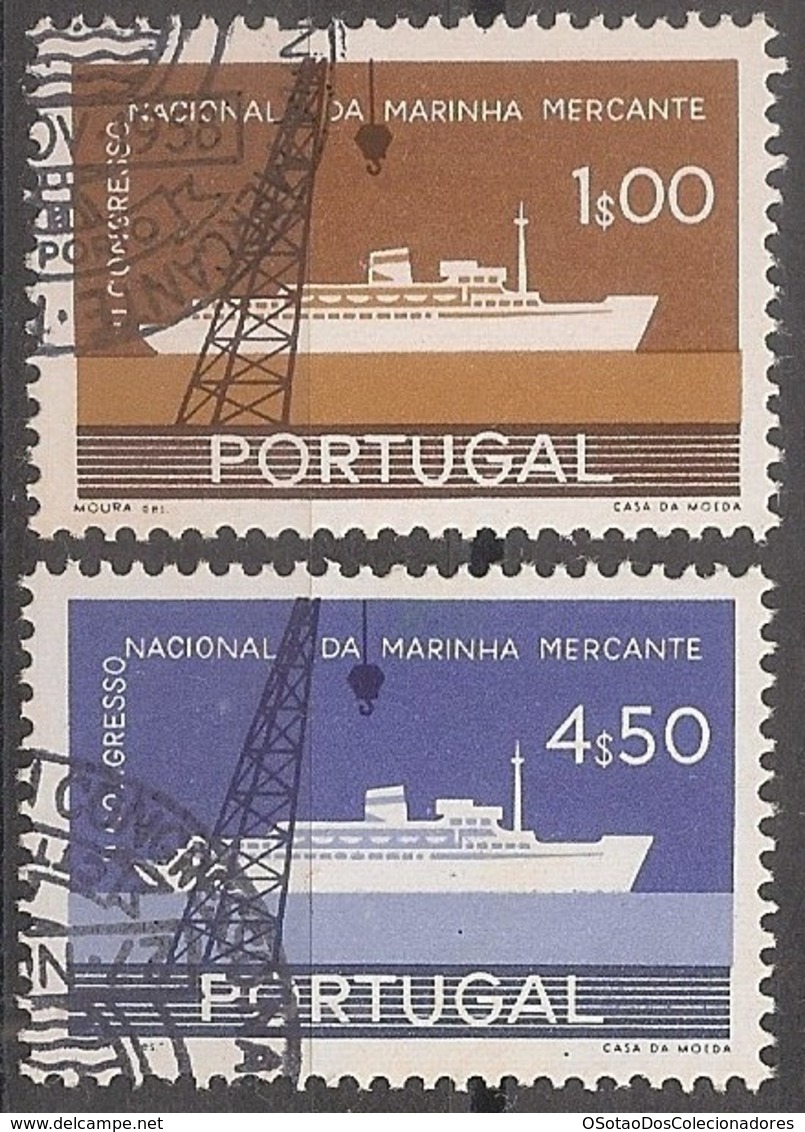 Portugal 1958 - Série Completa Congresso Marinha Mercante - Congress Of The Trade Marine - Carimbo 1º Dia - Mint MH/Neuf - Neufs