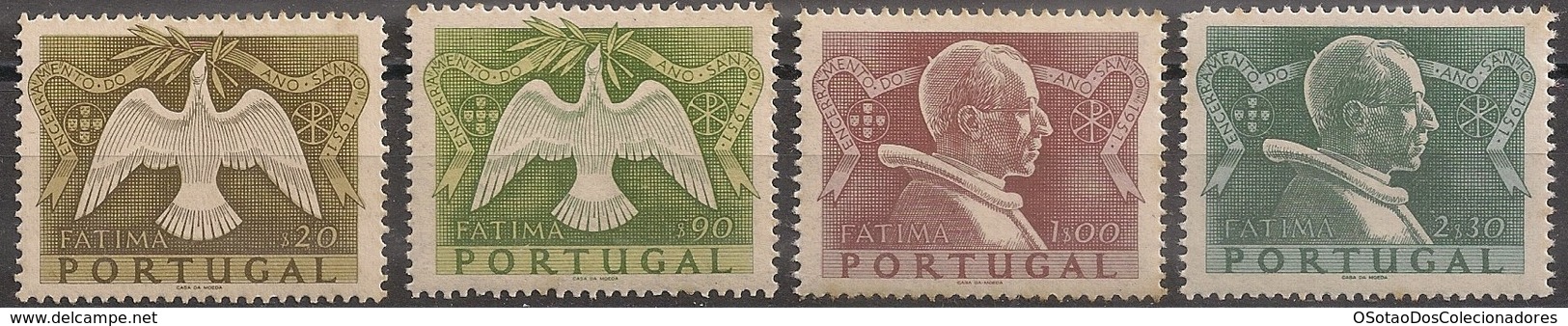 Portugal 1951 - Encerramento Ano Santo - Final Celebration Of The Holy Year - Set Complete - Mint / Neuf - Neufs