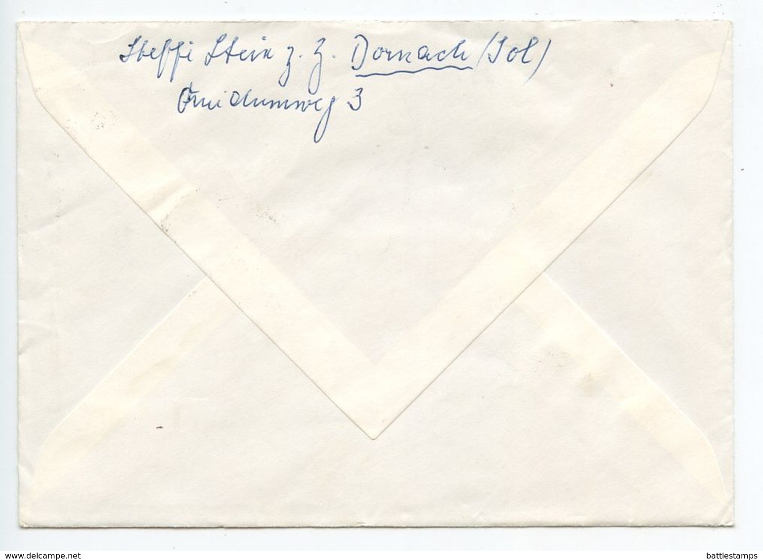 Switzerland 1964 Cover Dornach To Wiesbaden-Biebrich, Germany, Pictorial Pmk - Covers & Documents