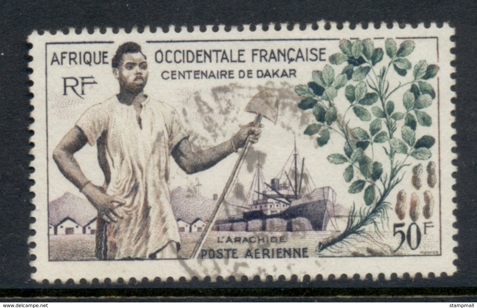 French West Africa 1958 Centenary Of Dakar 50f FU - Other & Unclassified