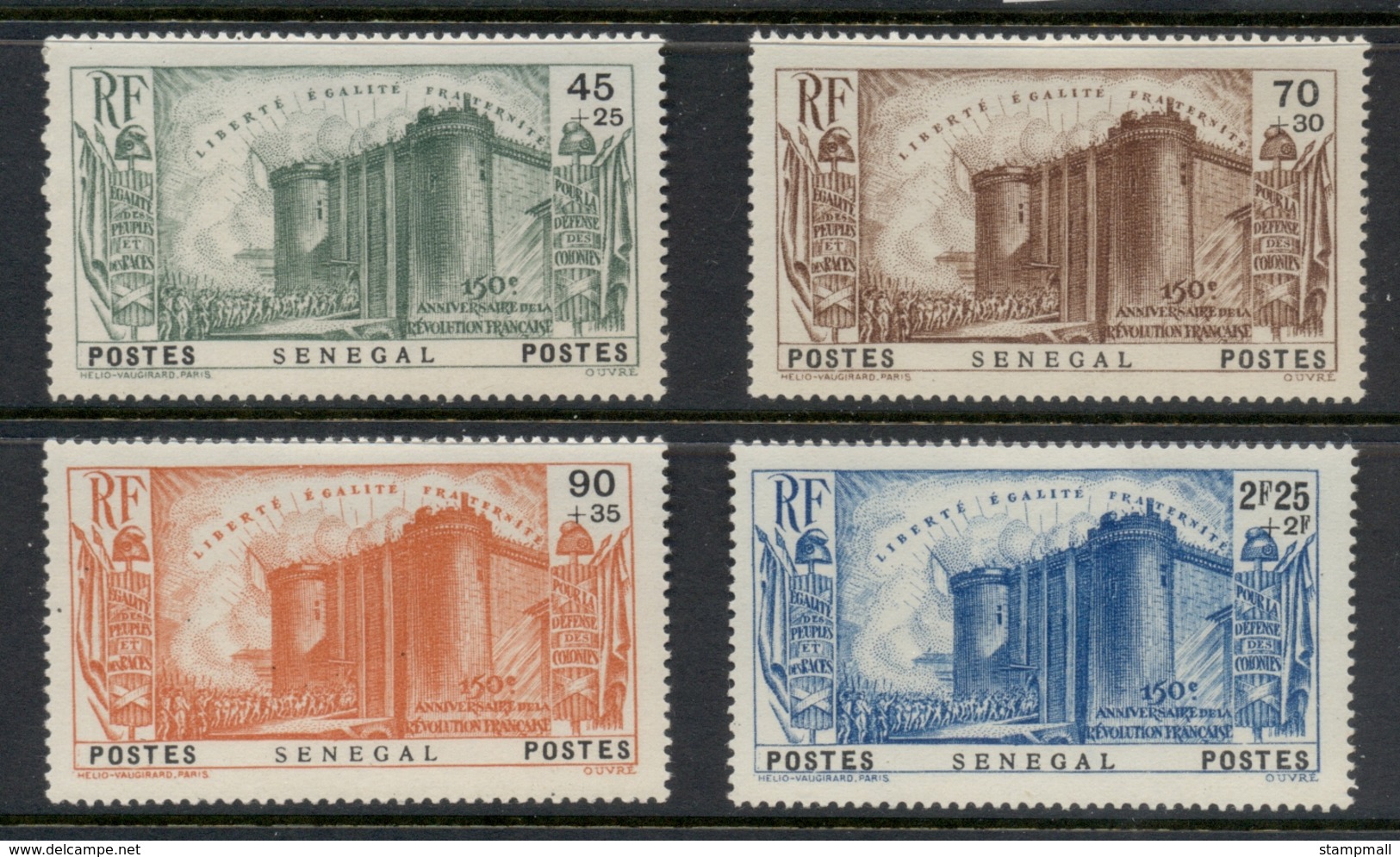 Senegal 1939 French Revolution MLH - Unused Stamps