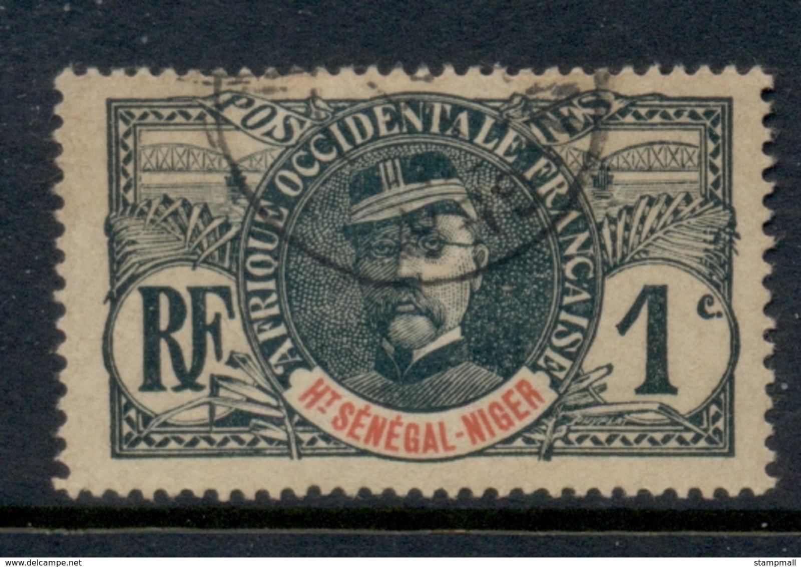 Upper Senegal & Niger 1906-07 Gen Louis Faidherbe 1c FU - Used Stamps