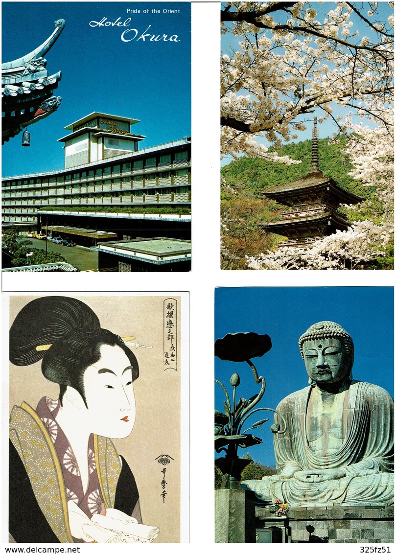 JAPON /  Lot De 60 Cartes Postales Modernes écrites - 5 - 99 Cartes