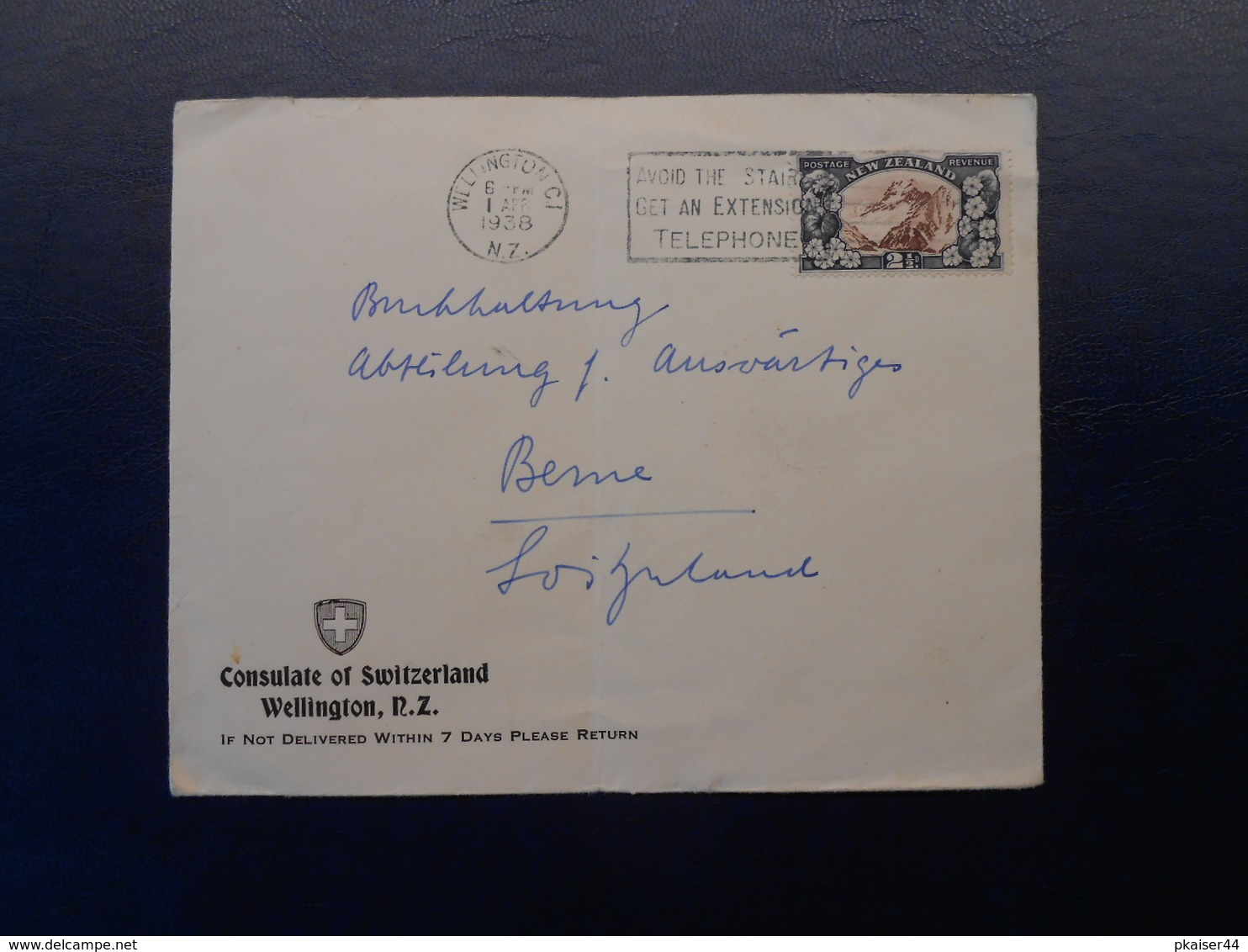 Brief Schweizer Konsulat An Auswärtiges Amt/ Bern - 1.April 1938 - Lettres & Documents