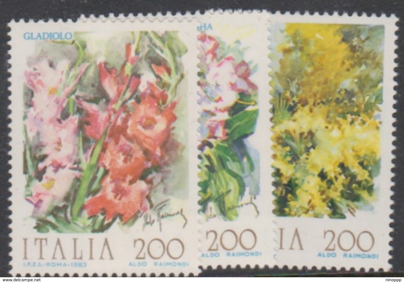 Italy Republic S 1637-1639 1983 Flowers 3rd Issue, Mint Never Hinged - 1981-90:  Nuevos