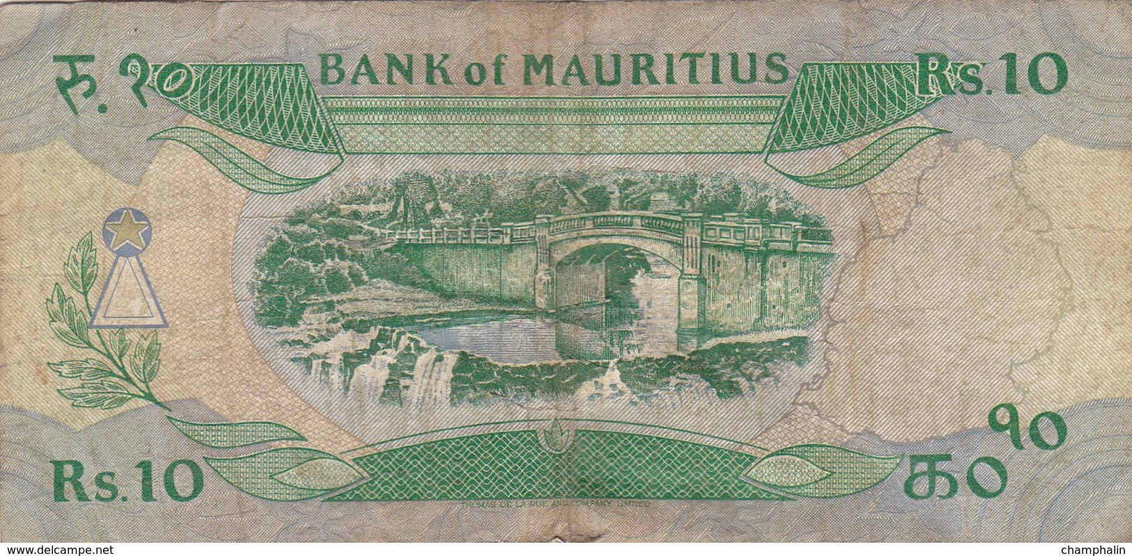 Ile Maurice - Billet De 10 Rupees - Non Daté - Mauricio