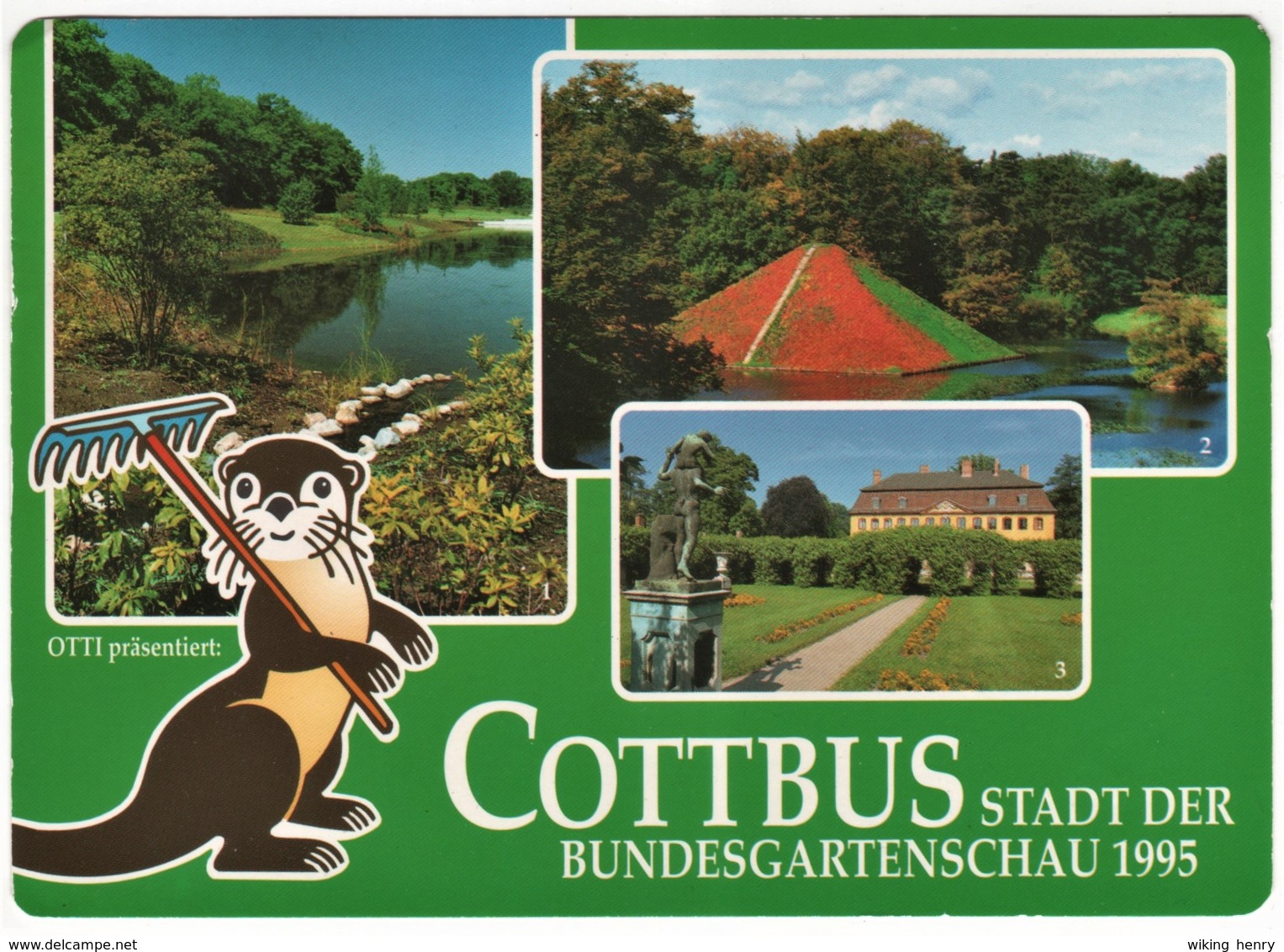 Cottbus - Mehrbildkarte 12   Stadt Der Bundesgartenschau BUGA 1995 - Cottbus