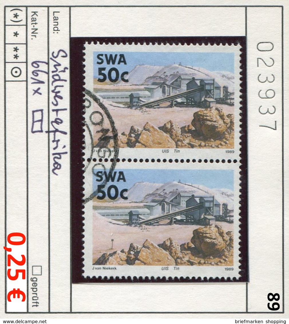 Südwestafrika - Suidwes-Afrika - South West Africa - Michel 661x Im Paar / Pair - Oo Oblit. Used Gebruikt - South West Africa (1923-1990)