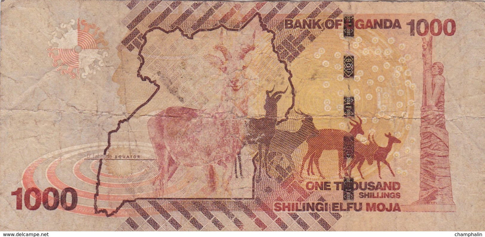 Ouganda - Billet De 1000 Shillings - 2010 - Ouganda