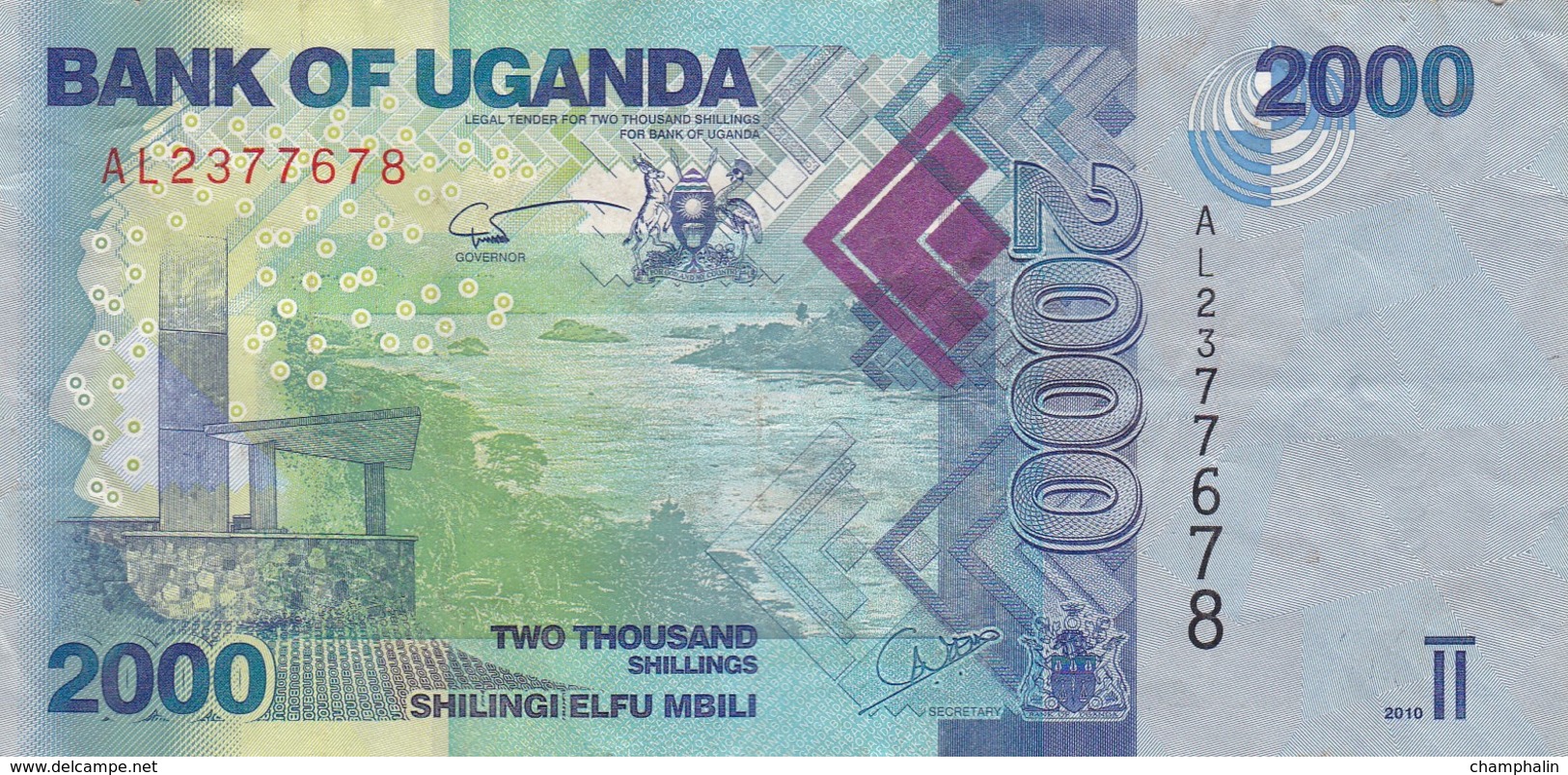 Ouganda - Billet De 2000 Shillings - 2010 - Uganda