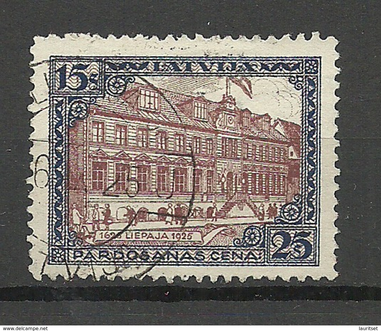 LETTLAND Latvia 1925 Michel 108 A O Liepaja - Lettonia