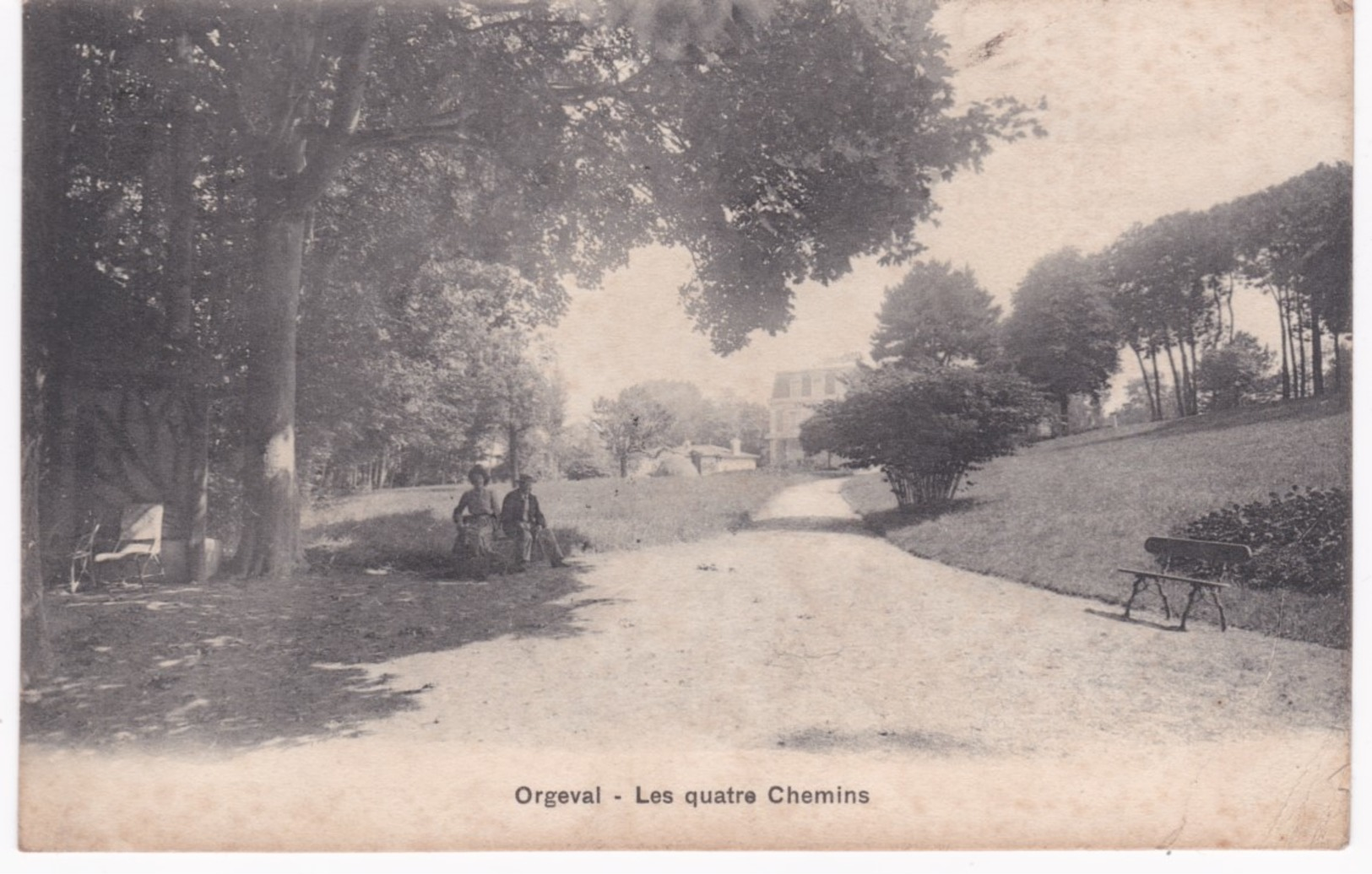 78  Yvelines -  ORGEVAL -  Les Quatre Chemins - 1904 - Orgeval