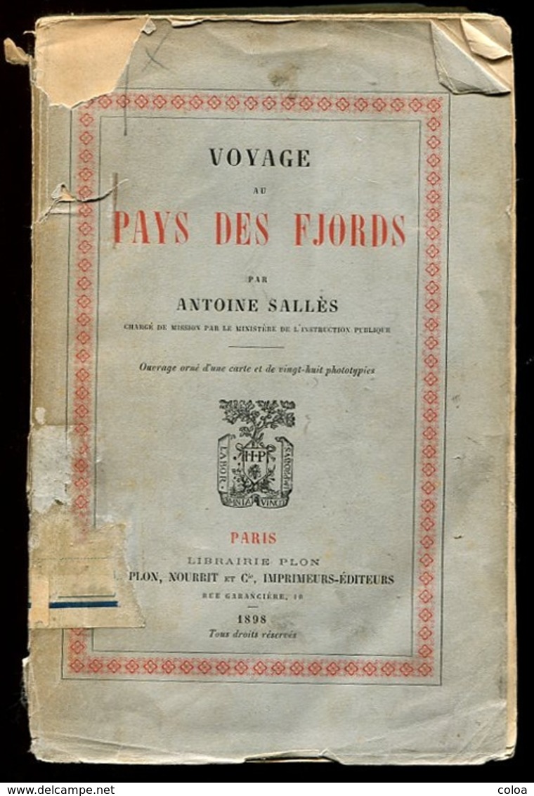 Antoine SALLES Voyage Au Pays Des Fjords 1898 - 1801-1900