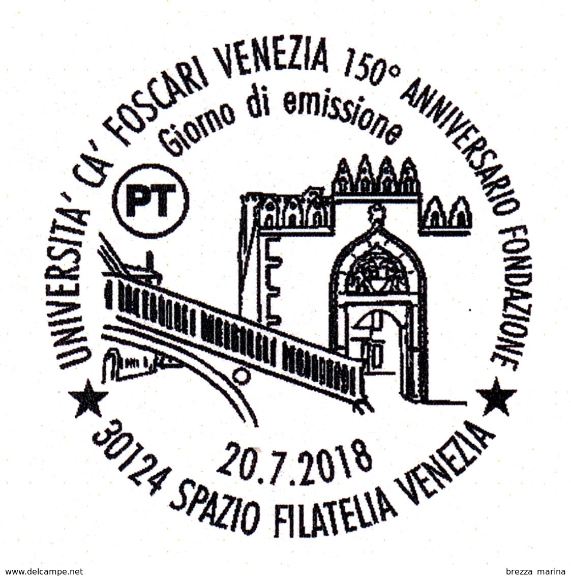 Nuovo - MNH - ITALIA - 2018 - 150 Anni Dell’Università Ca’ Foscari In Venezia - B Zona 2 - 2011-20: Neufs