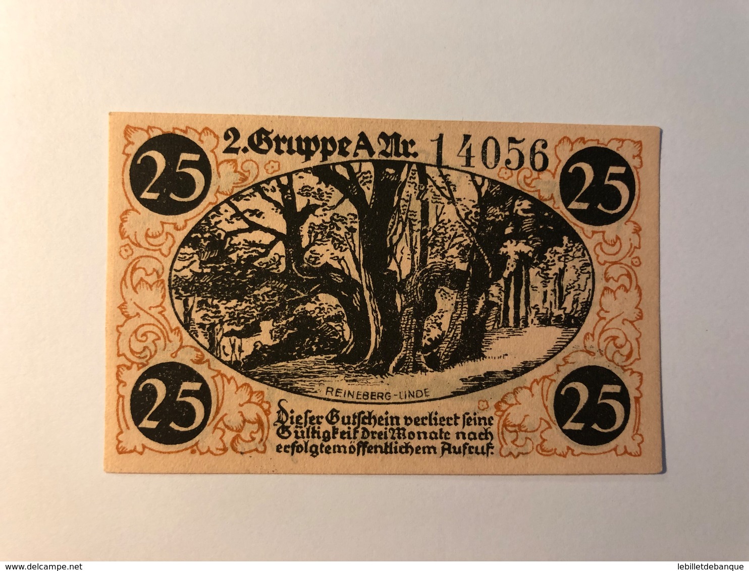 Allemagne Notgeld Lubeck 25 Pfennig - Collections