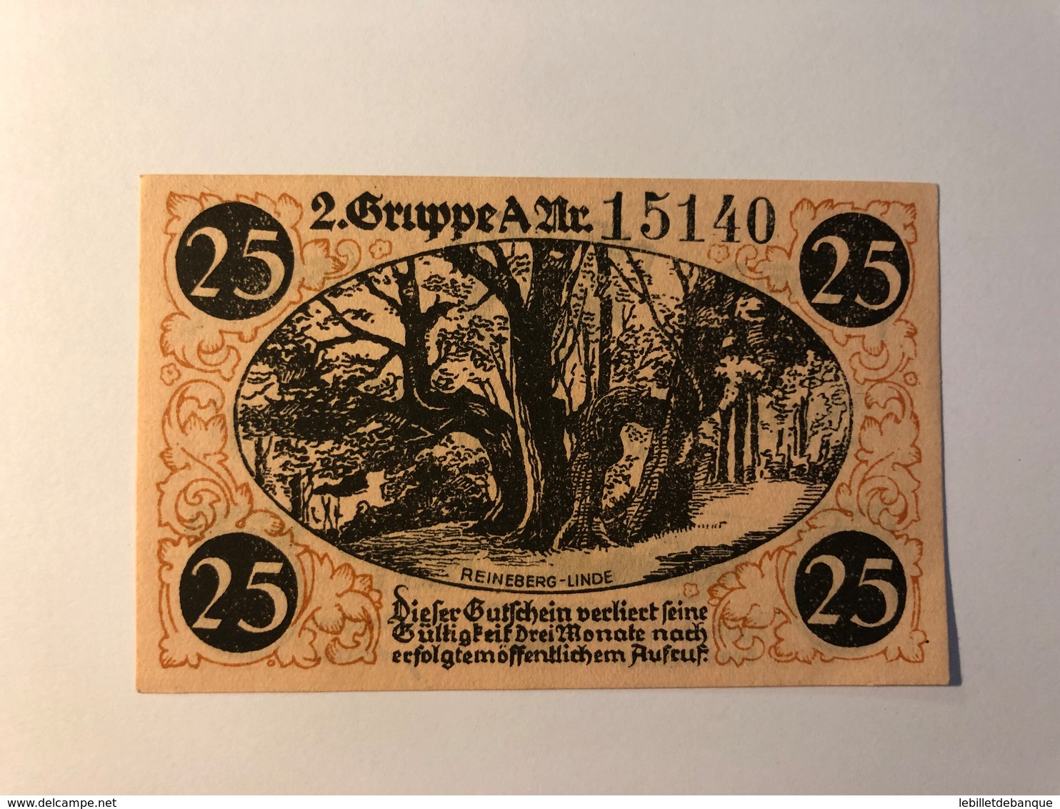 Allemagne Notgeld Lubeck 25 Pfennig - Collections