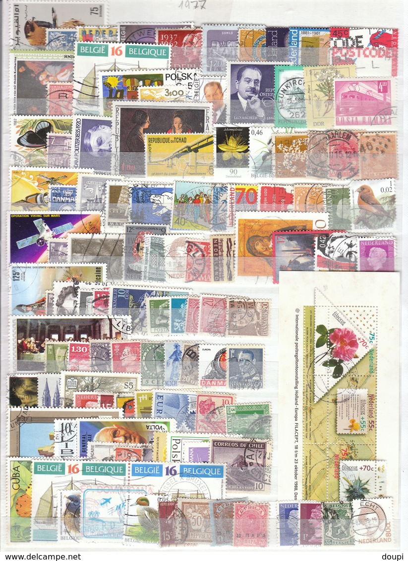 BEL ENSEMBLE 400 TIMBRES MONDE OBLITÉRÉS  À TRIER - Lots & Kiloware (mixtures) - Max. 999 Stamps