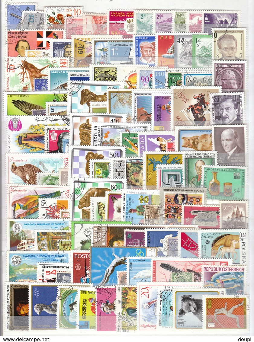 BEL ENSEMBLE 400 TIMBRES MONDE OBLITÉRÉS  À TRIER - Lots & Kiloware (mixtures) - Max. 999 Stamps