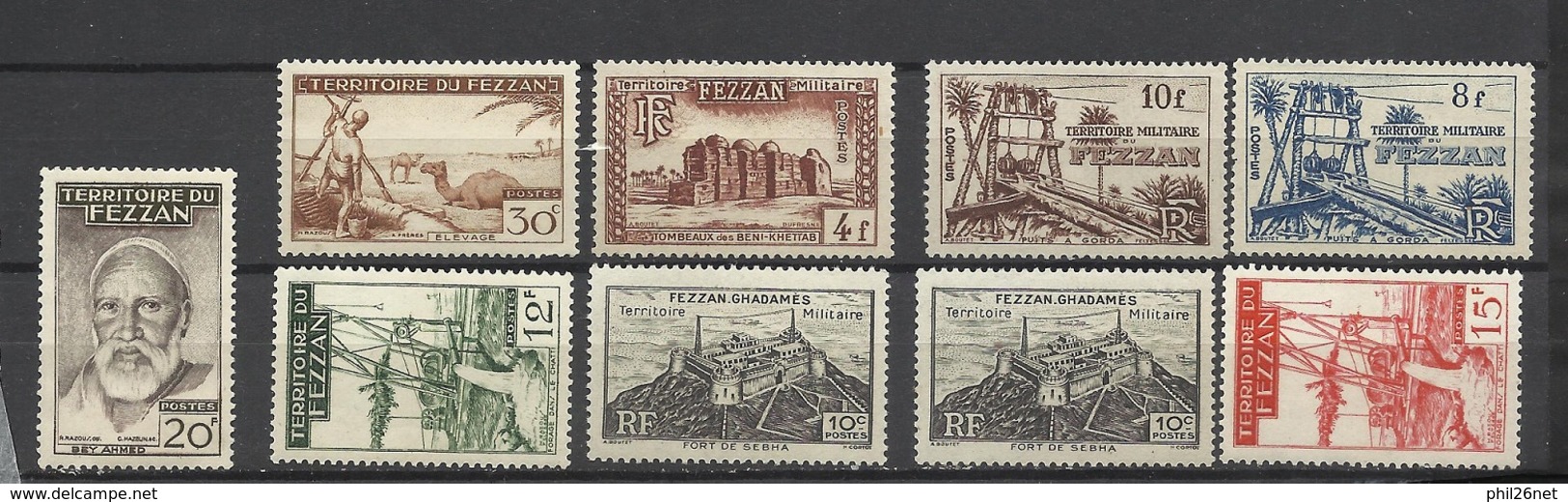 Fezzan N° 56; 59 Et 61 à  65 (N°28x2 Offerts)   Neufs * * /*  TB  Plus Value  * * Non Comptée   - Unused Stamps