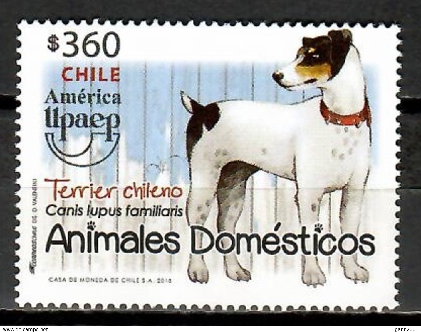 Chile 2018 / Mammals Dogs UPAEP MNH Perros Hunde Chiens / Cu13332  40-1 - Perros