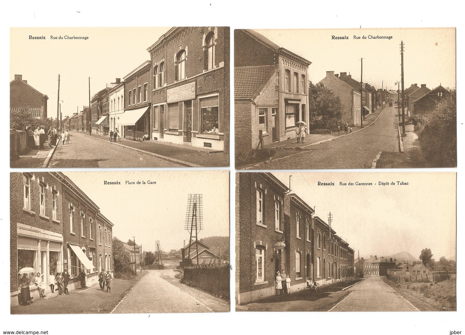 (G200) RESSAIX - Chardonnage, Triage, Gare, Puits D'extraction , Lavoir, Centrale électrique, Rues... - Binche