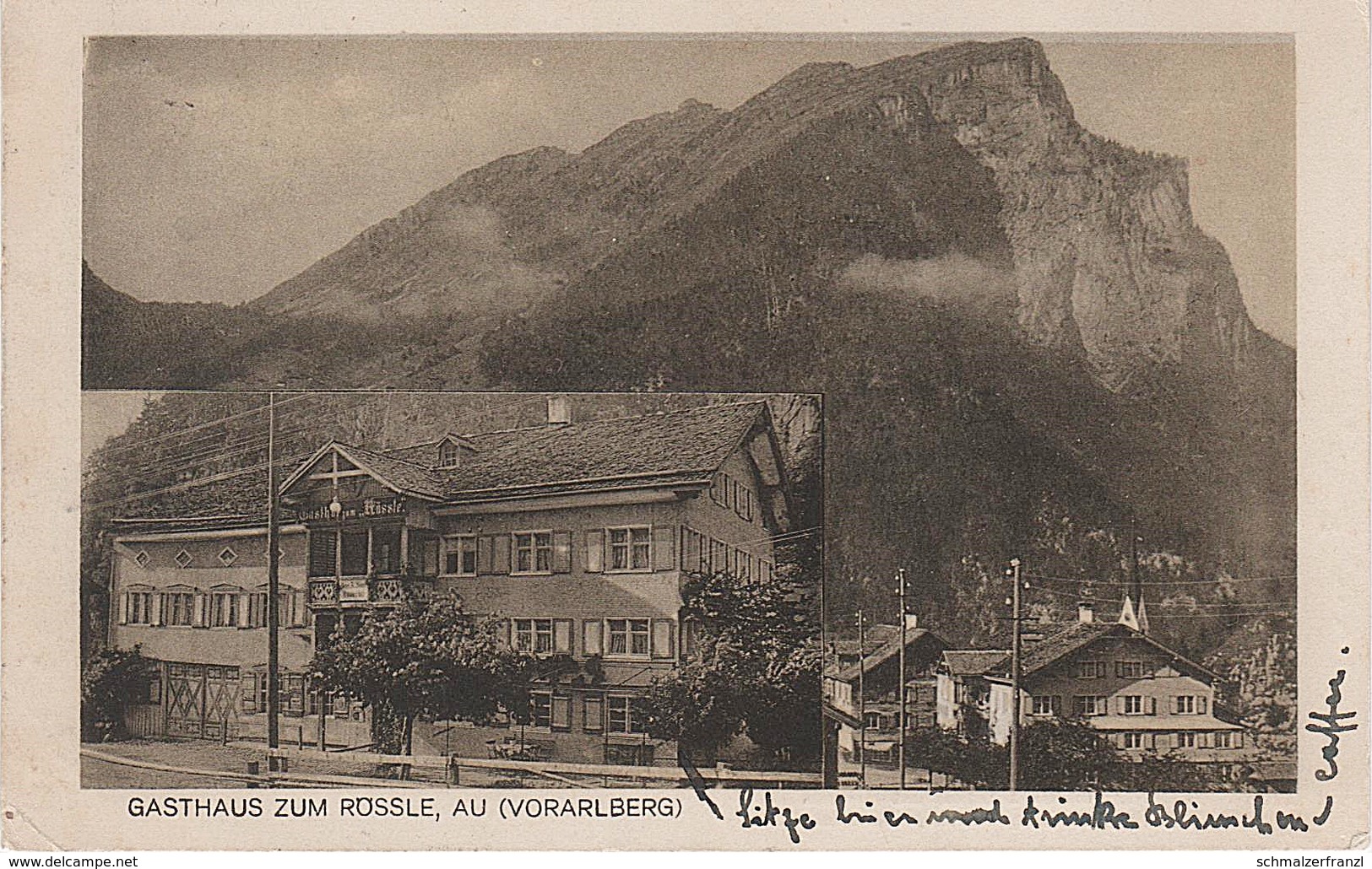 AK Au Bregenzer Wald Hotel Gasthof Zum Rössle Kanisfluh A Schoppernau Wieden Ried Schnepfau Argen Bregenz Vorarlberg - Bregenzerwaldorte