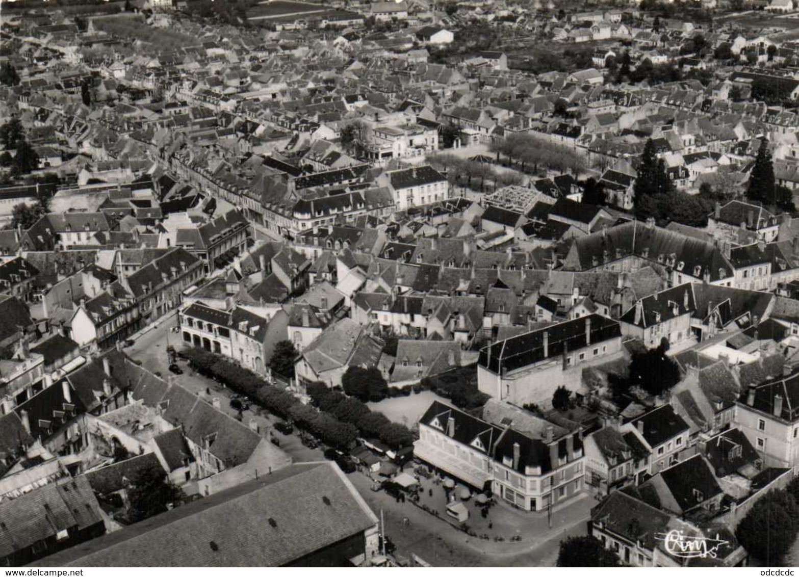 CPSM Grand Format ST AMAND MONTROND (Cher ) Vue Aérienne 3 RV Combier - Saint-Amand-Montrond