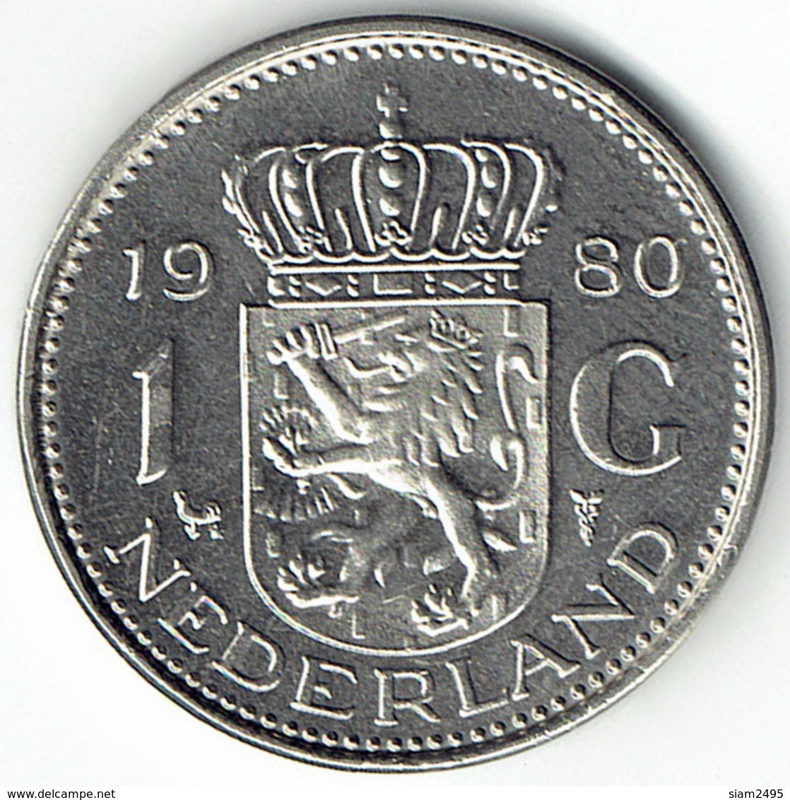 The Netherlands 1980, 1 Gulden - 1948-1980 : Juliana
