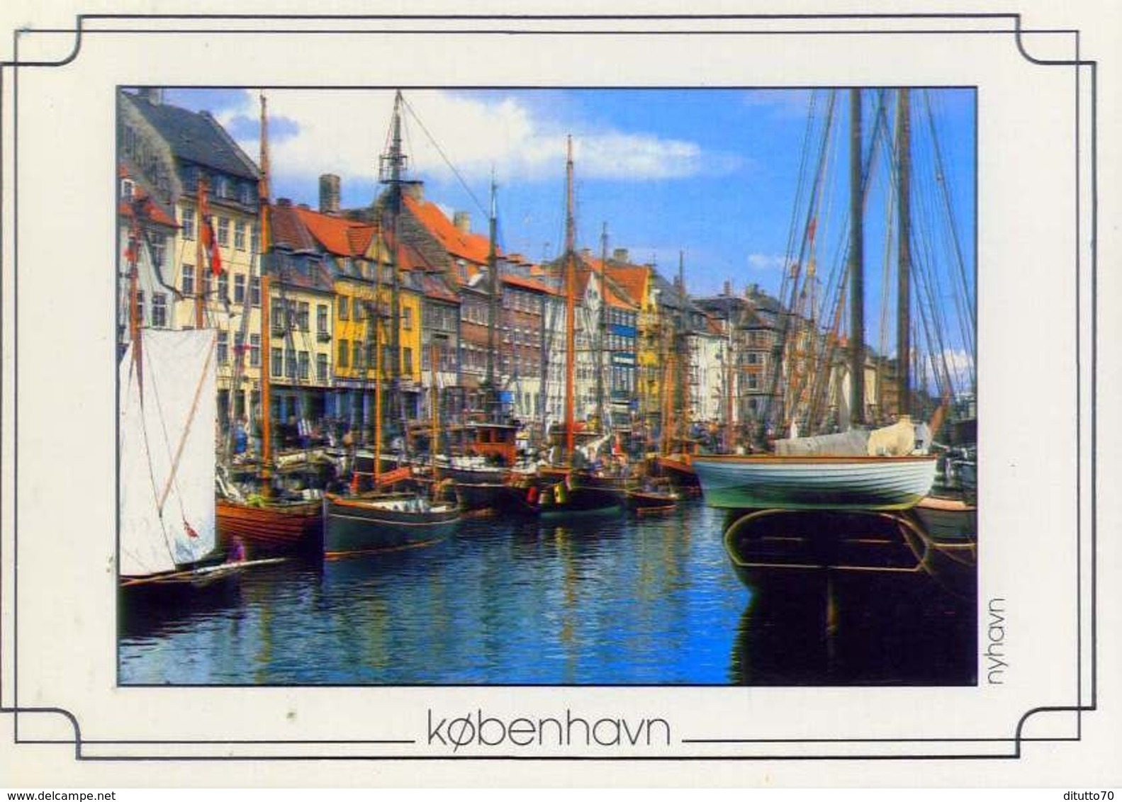 Sejlskibstraef I Nyhavn - Old Sailing Vessels In Nyhavn - Kobenhavn - Formato Grande Non Viaggiata – E 12 - Altri & Non Classificati