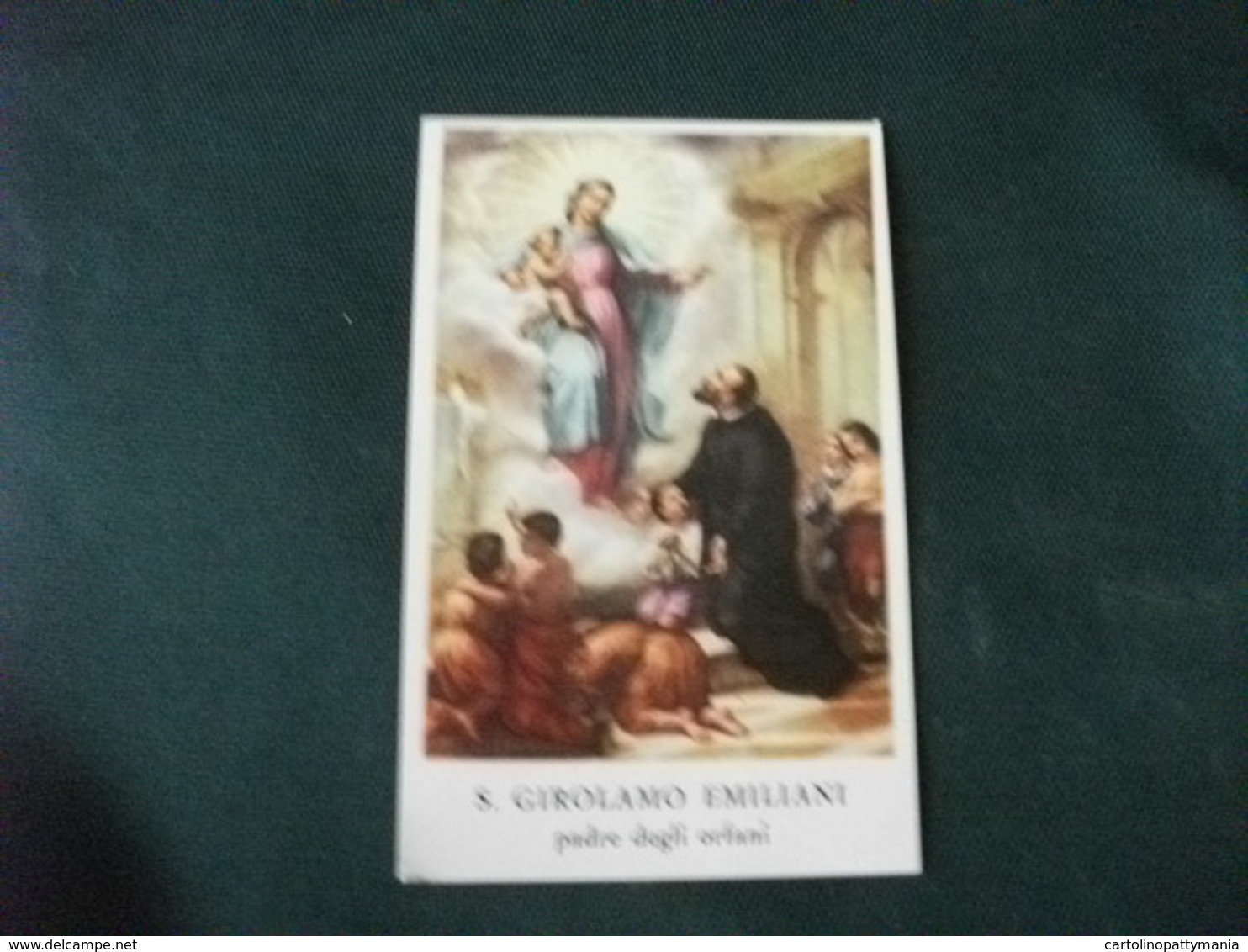 SANTINO HOLY PICTURE IMAGE SAINTE SAN GIROLAMO EMILIANI PADRE DEGLI ORFANI - Religión & Esoterismo