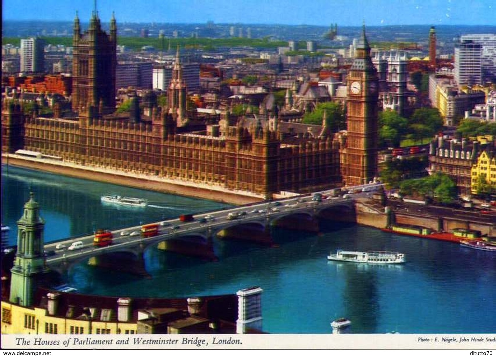 The Houses Of Parlament And Westminster Bridge - London - Formato Grande Non Viaggiata – E 12 - Altri & Non Classificati